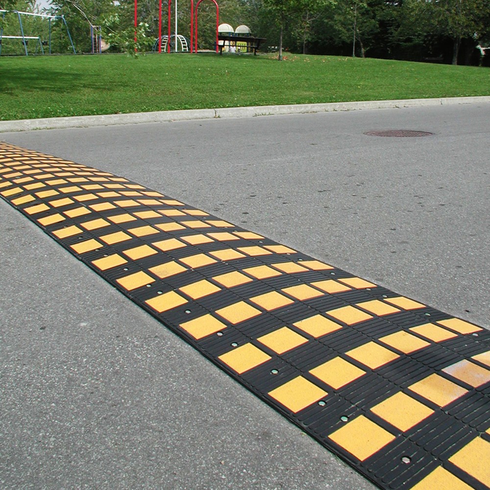 Productafbeelding nr. 2: MORAVIA verkeersdrempel SafeRide®, < 30 km/u, eindelement met noppen, hoogte 50 mm, zwart