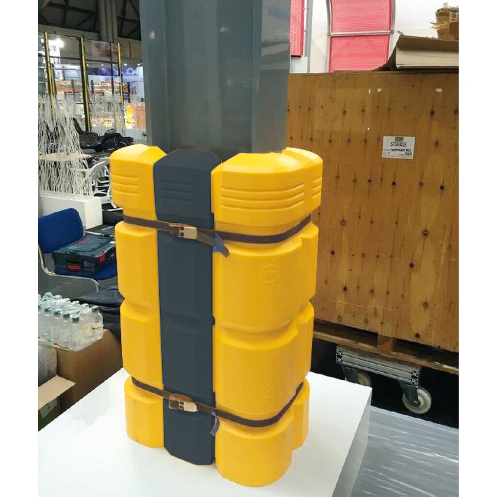 Verlängerungselement für MORAVIA Säulen-Anfahrschutz, Breite 200 mm Produktabbildung Nr. 4: Verlängerungselement für MORAVIA Säulen-Anfahrschutz, Breite 200 mm