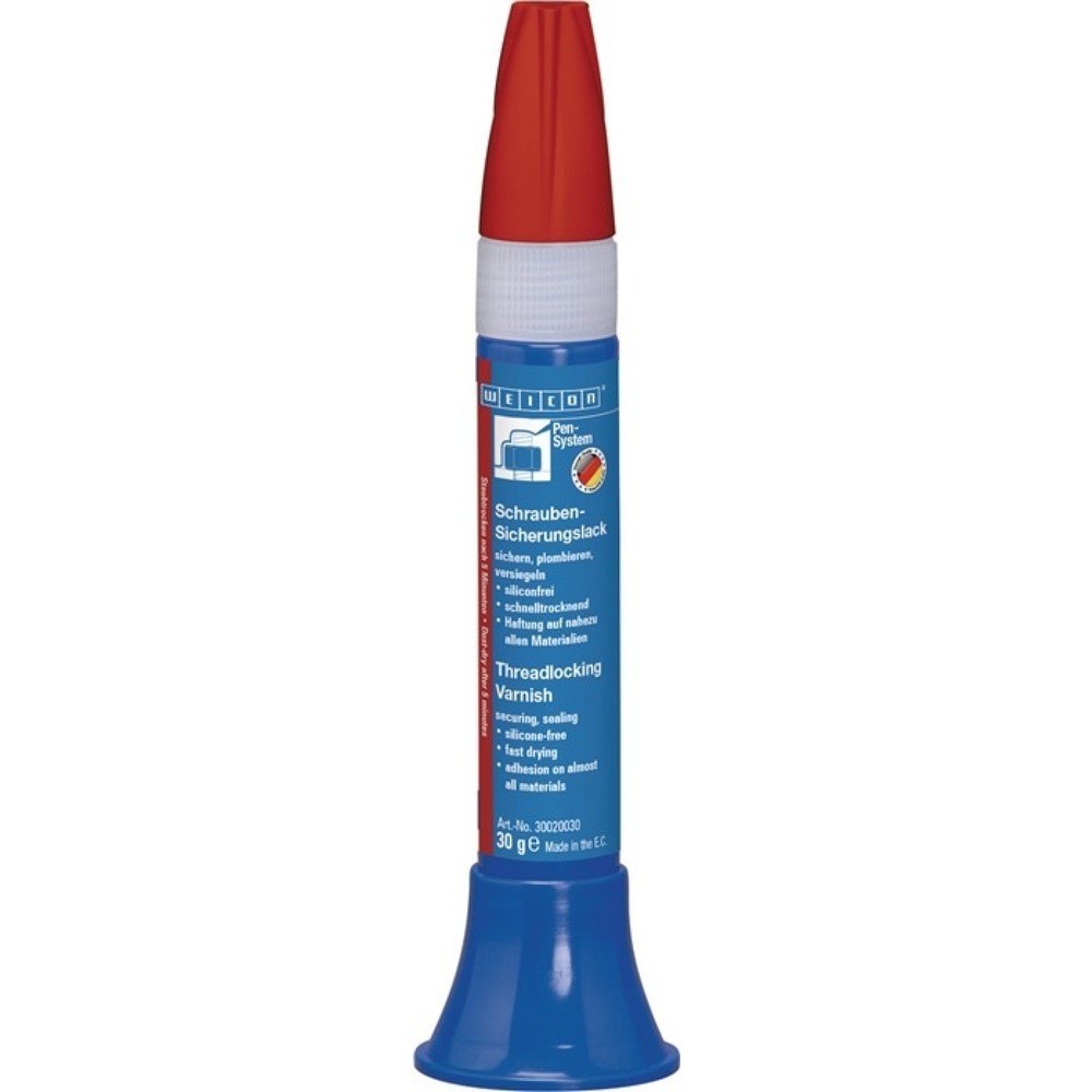 Illustration du produit: Vernis de sécurité pour vis WEICON rouge 30g Pen-System