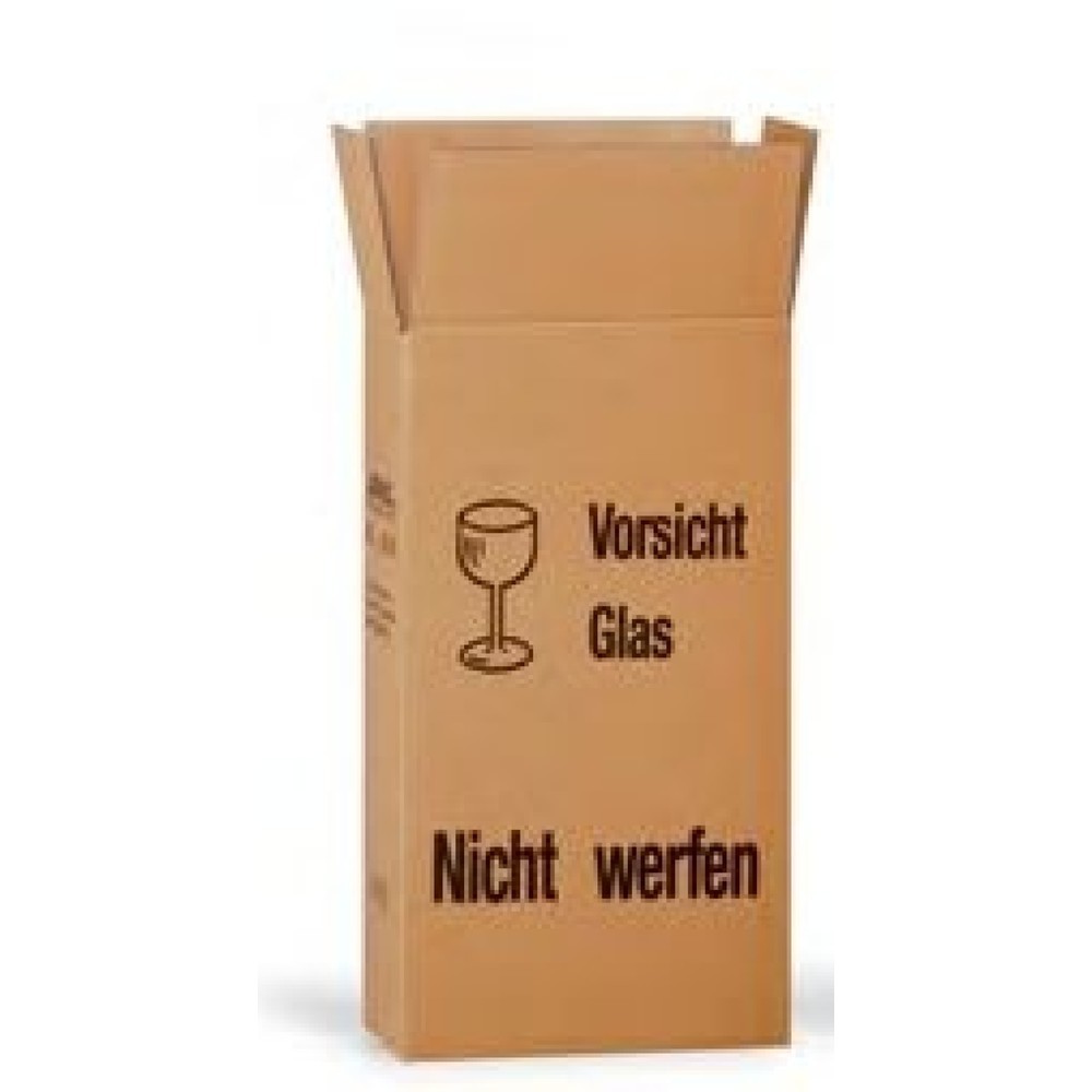 Produktabbildung: Versandkarton PTZ, 2-wellig, 205 x 110 x 380 mm, braun, postgeprüft