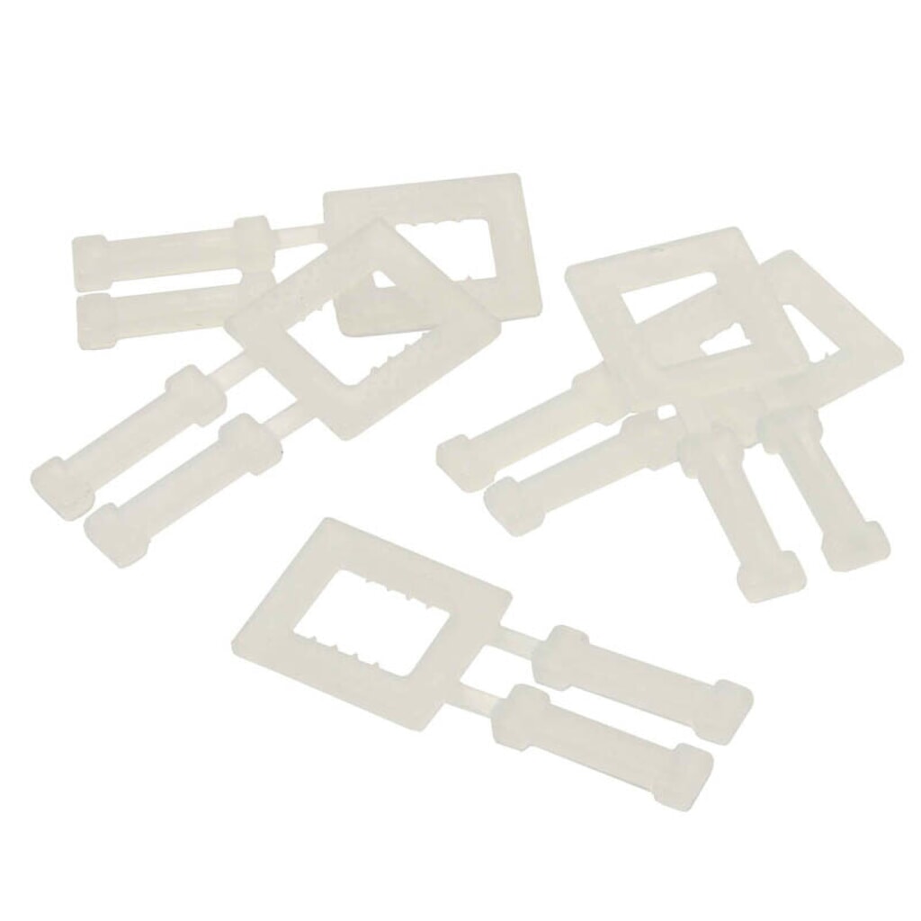 Produktabbildung: Verschlussklammern, 13 mm breit, Typ: Kunststoffklammer, 1 VE = 1000 Stk