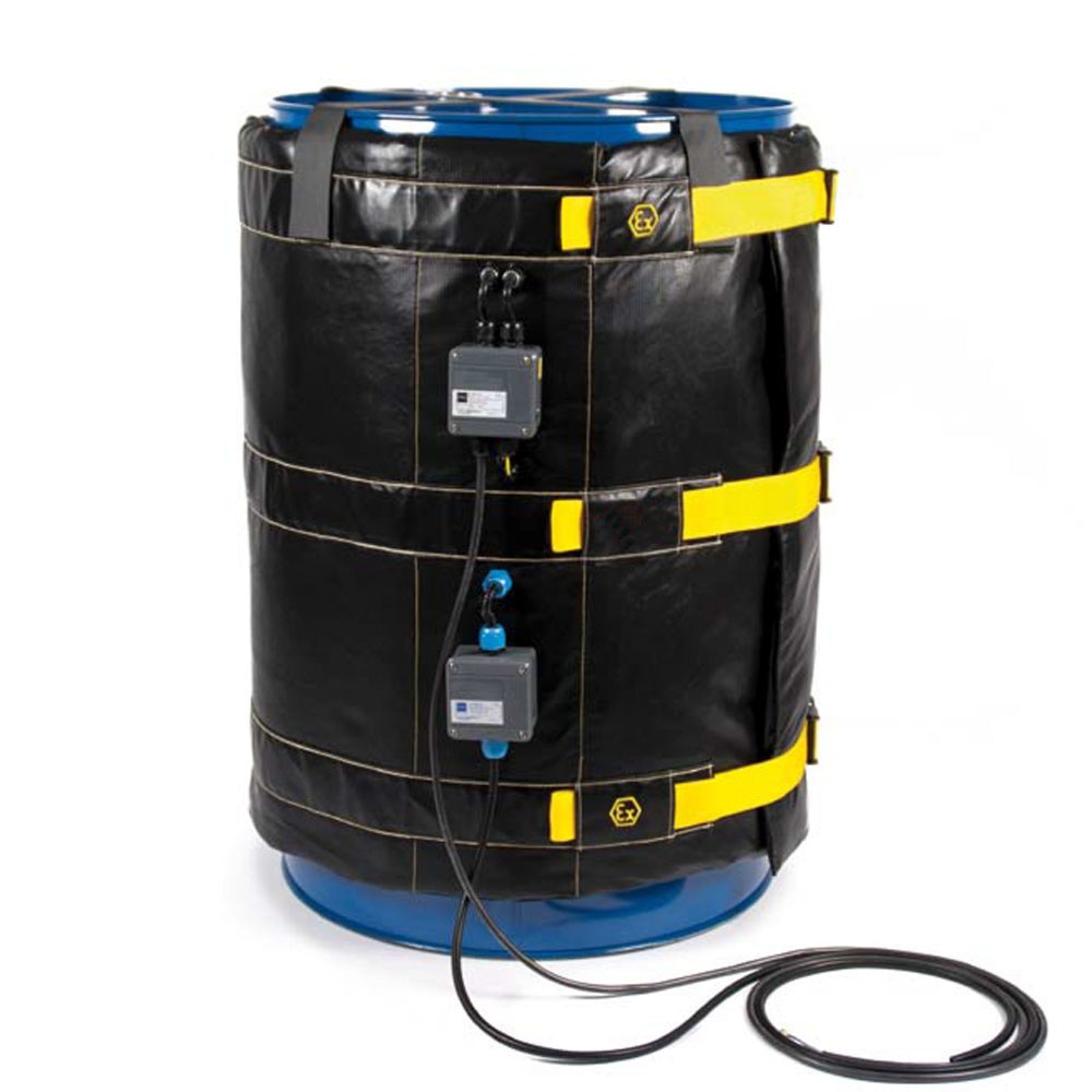 Product afbeelding: Verwarmingsmantel Kuhlmann ATEX voor vaten, 30 l, 230 V, 350 W, lxbxh 1.200 x 25 x 400 mm