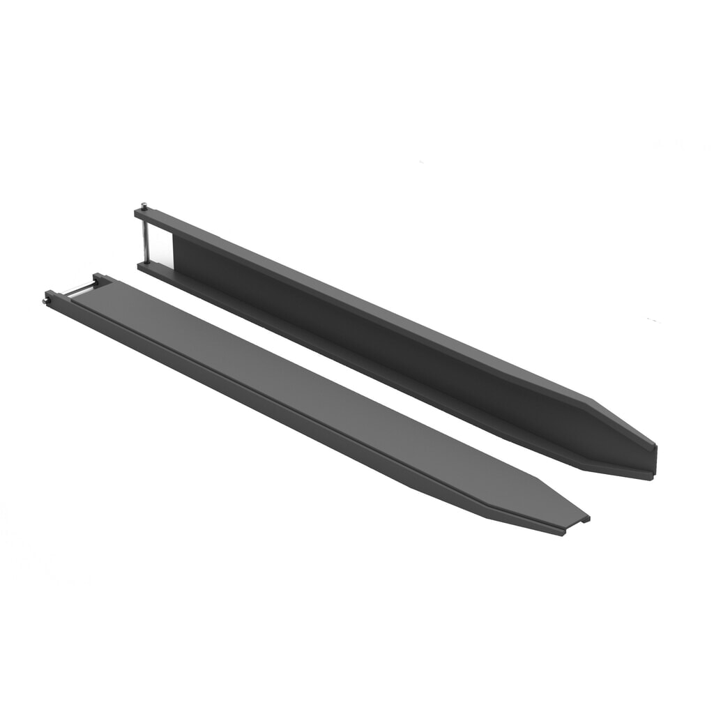 Produktabbildung: VETTER® Gabelverlängerung, offene Ausführung, Länge 1.600 mm, Gabelzinkenquerschnitt 80 x 40 mm