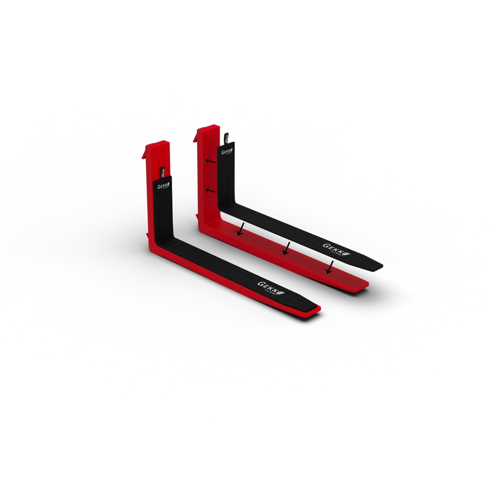 Produktabbildung: VETTER® GEKKO magnetische Antirutsch-Auflage für Gabelzinken, LxB 750 x 75 mm