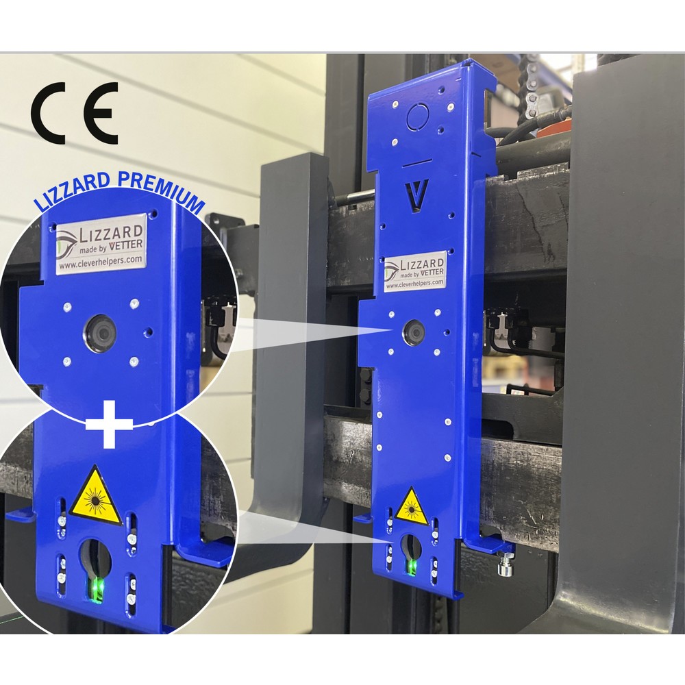 Immagine del prodotto: VETTER® LIZZARD Premium, sistema di guida laser delle forche e con telecamera, ISO 2A