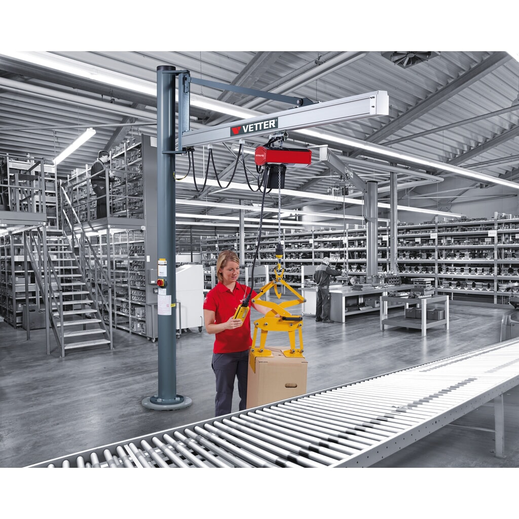 Produktabbildung Nr. 5: VETTER® Schwenkkran inkl. LIFTKET Elektrokettenzug, Säulenausführung, Ausladung 2.900 mm, TK 125 kg