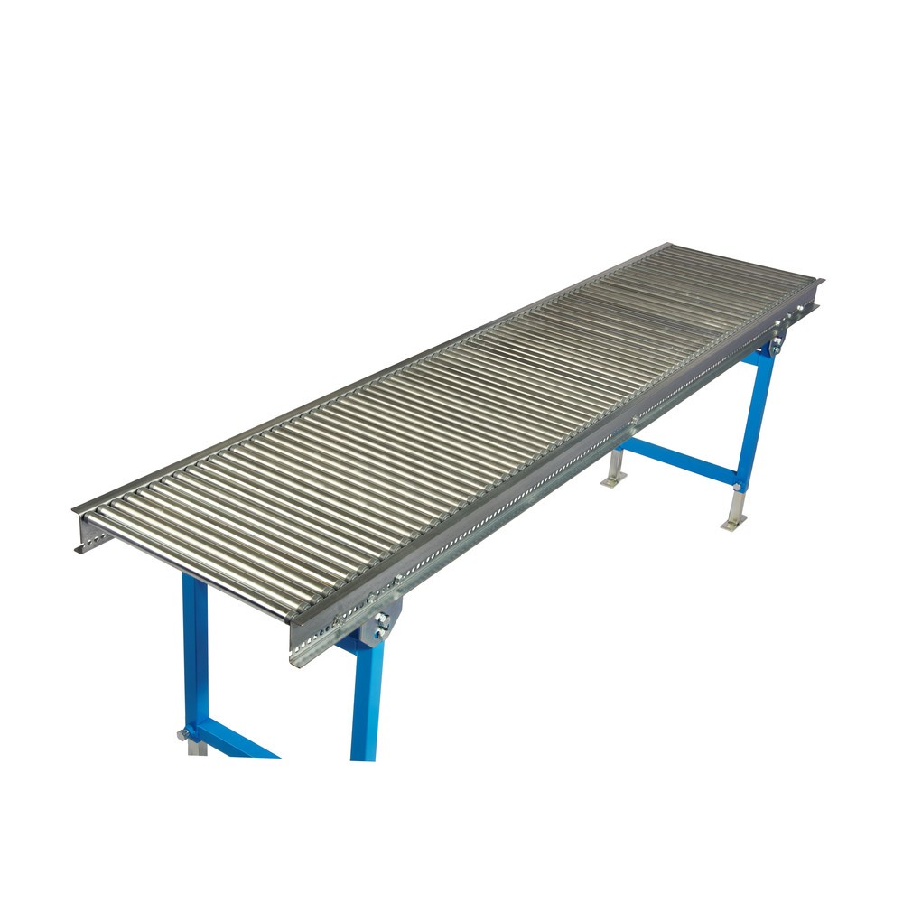 Número de imagen del producto 2: BLUME transportador de rodillos pequeño, rodillos de tubo de acero Ø 20 mm, eje con resorte, LxA 1.000 x 400 mm