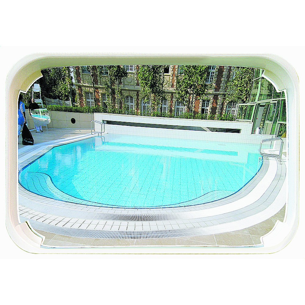 Produktabbildung: Vialux® AQUAMIR® Schwimmbadspiegel, P.A.S.®, HxB 800 x 1.000 mm, für Außenbereich