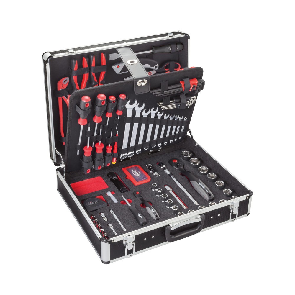 Produktabbildung: VIGOR® Universal-Werkzeugkoffer, 143-teilig