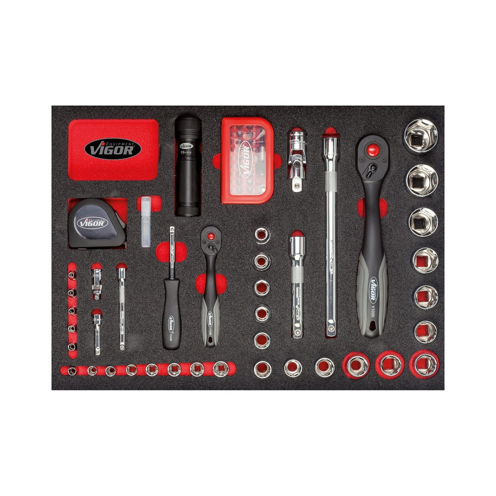 Produktabbildung Nr. 3: VIGOR® Universal-Werkzeugkoffer, 143-teilig