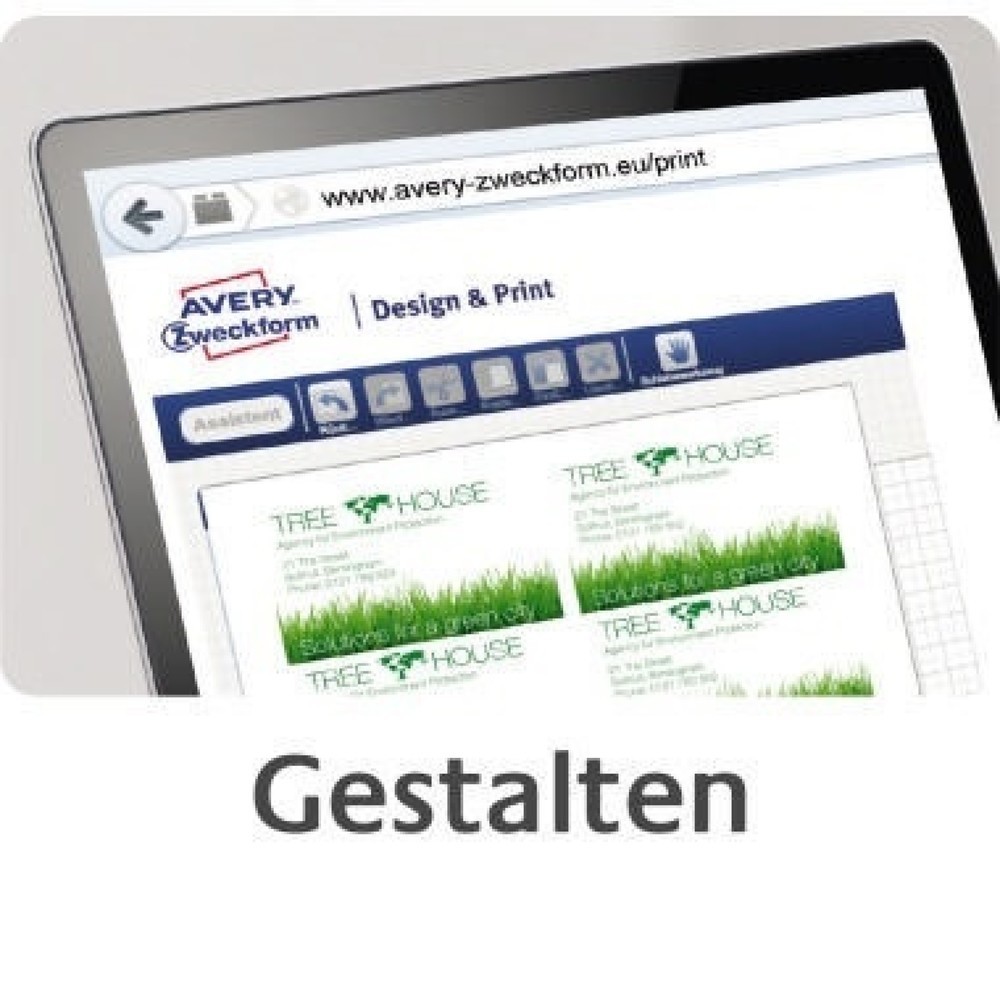 Produktabbildung Nr. 7: Avery Zweckform Visitenkarte C32011-25 weiß 250 St./Pack.