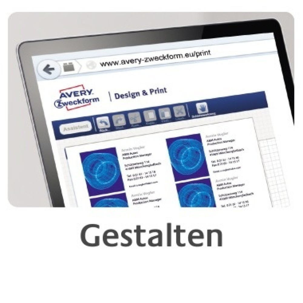 Produktabbildung Nr. 6: Avery Zweckform Visitenkarte C32010-25 weiß 250 St./Pack.