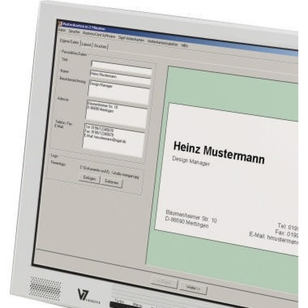 Produktabbildung Nr. 5: Sigel Visitenkarte LP795 DIN A4 85x55mm 225g ws 100 St./Pack