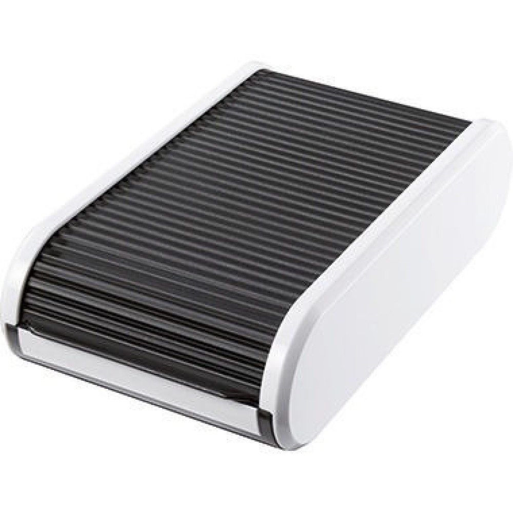 Produktabbildung Nr. 1: helit Visitenkartenbox H6218090 max. 300Karten schwarz weiß