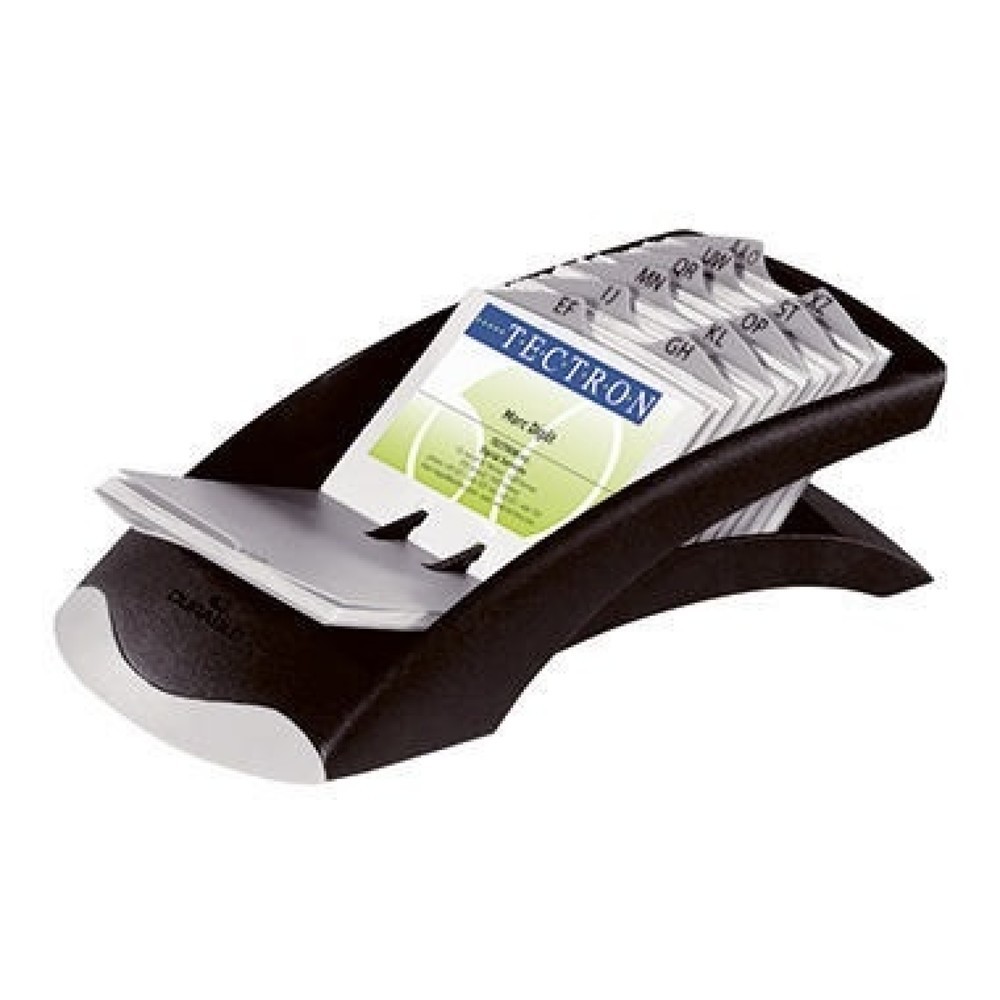 Produktabbildung: DURABLE Visitenkartenständer VISIFIX desk 241301 schwarz