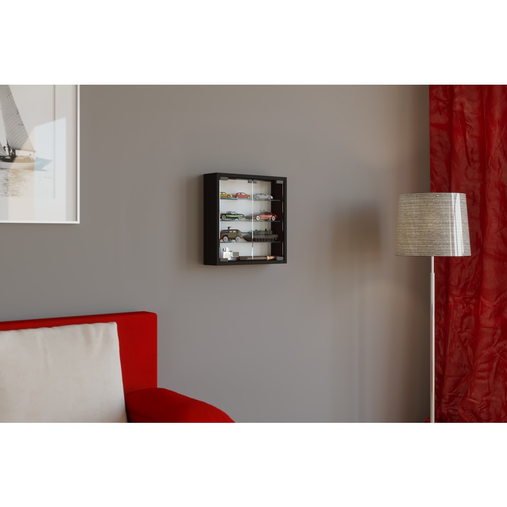 Número de imagen del producto 3: Vitrina de pared VCM Mandosa S, negro