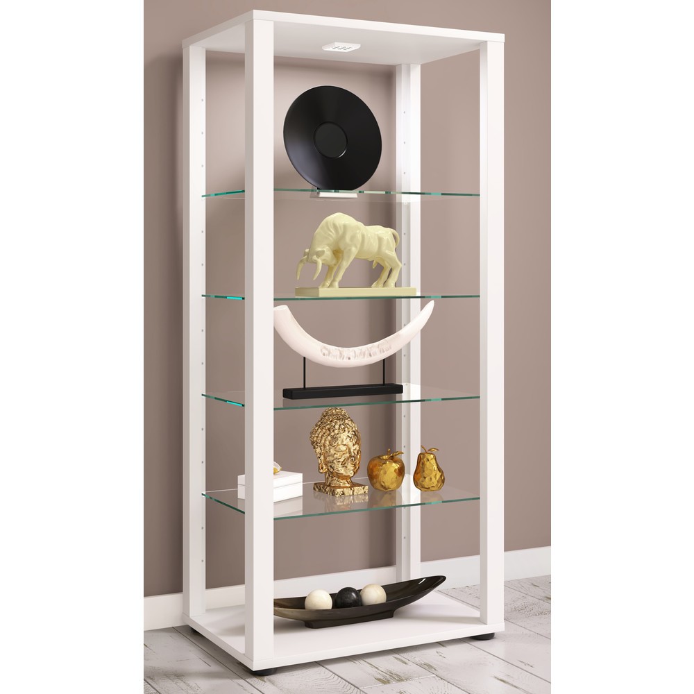 Número de imagen del producto 2: Vitrina vertical VCM Glasol IV, blanco