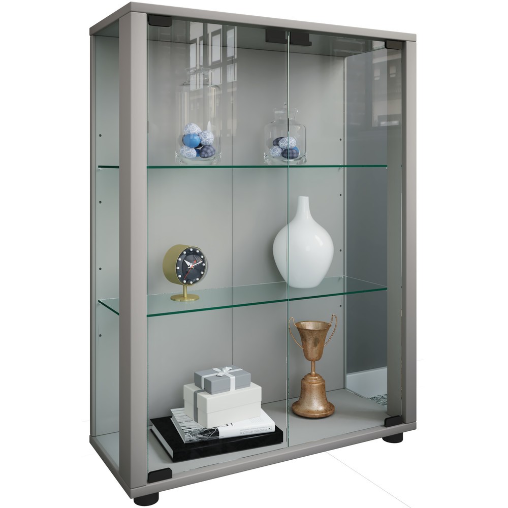 Número de imagen del producto 1: Vitrina vertical VCM Sintalo, plata