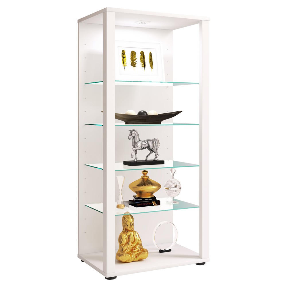 N° de l'image du produit 3 : Vitrine à poser VCM Glasol III, blanche