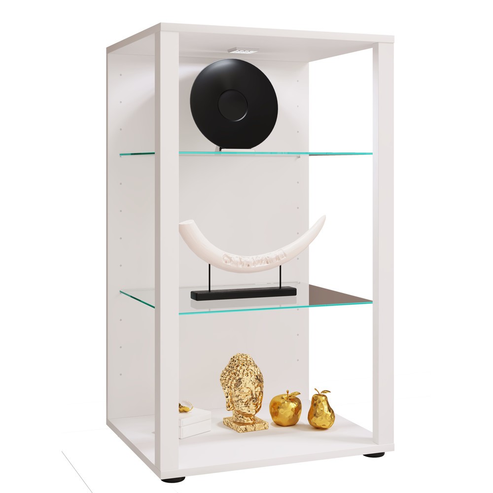 Illustration du produit: Vitrine VCM Glasol XXL, blanche