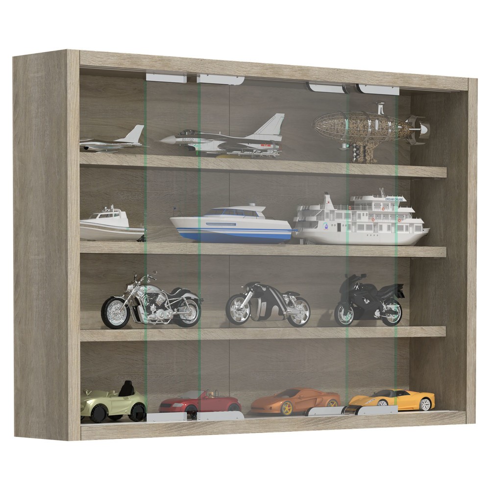 Illustration du produit: Vitrine murale VCM Agisa M, chêne Sonoma