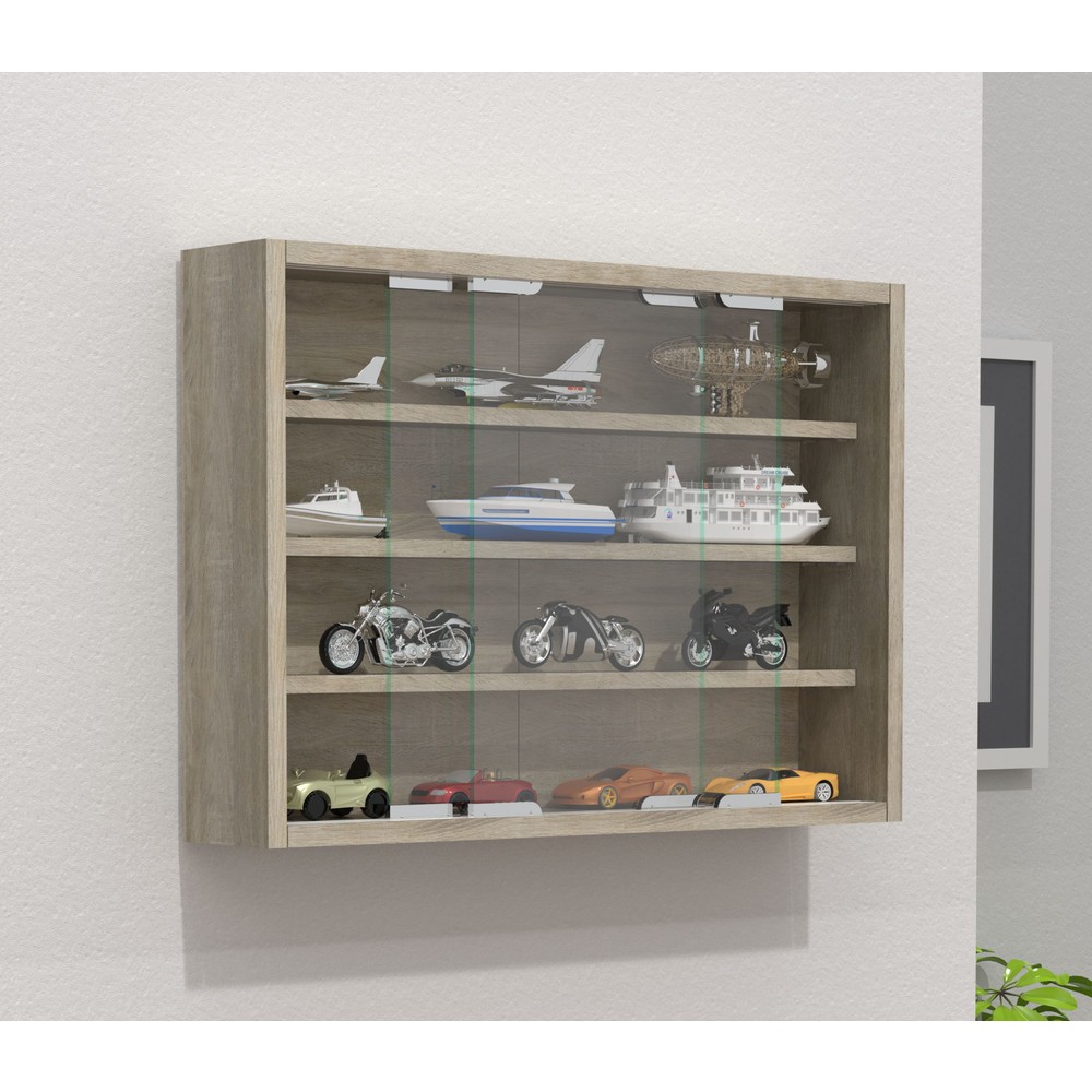 N° de l'image du produit 2 : Vitrine murale VCM Agisa M, chêne Sonoma