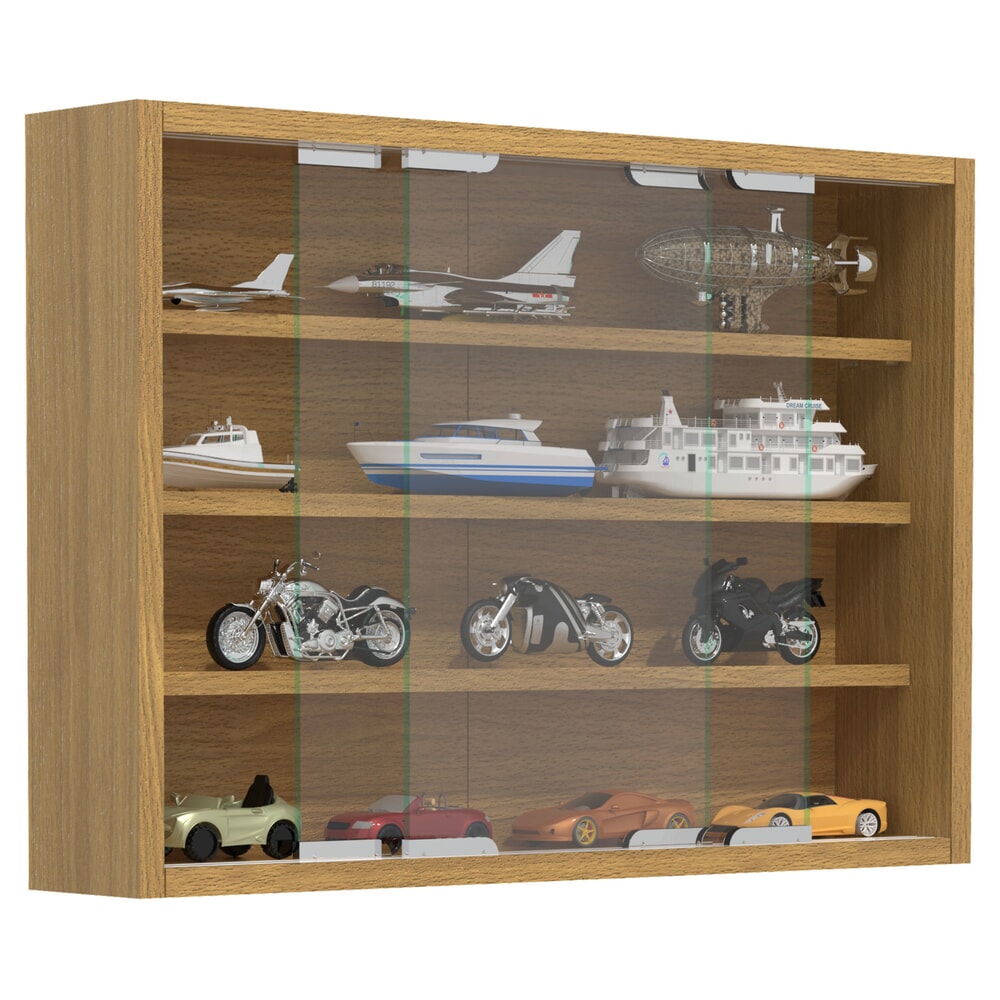N° de l'image du produit 1 : Vitrine murale VCM Agisa M, hêtre
