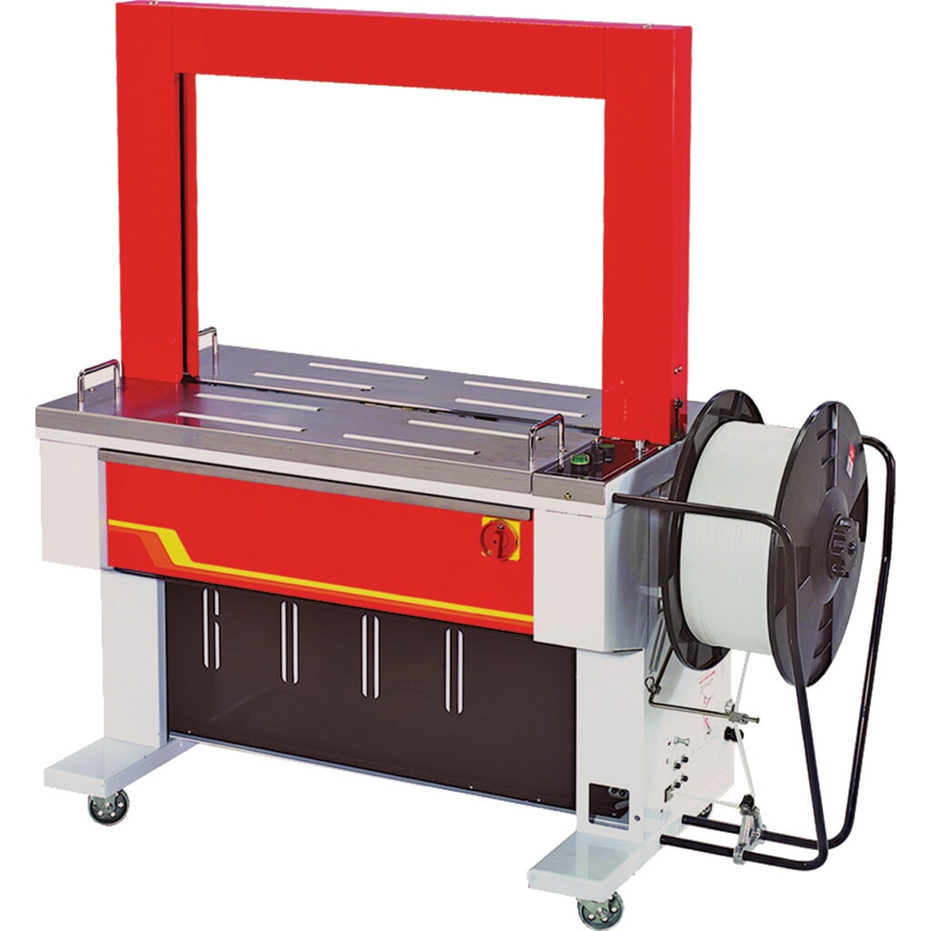 Produktabbildung: Vollautomatisches Umreifungsmaschine Modell 9000, für Bandbreite 12 mm, Rahmen HxB 600 x 850 mm