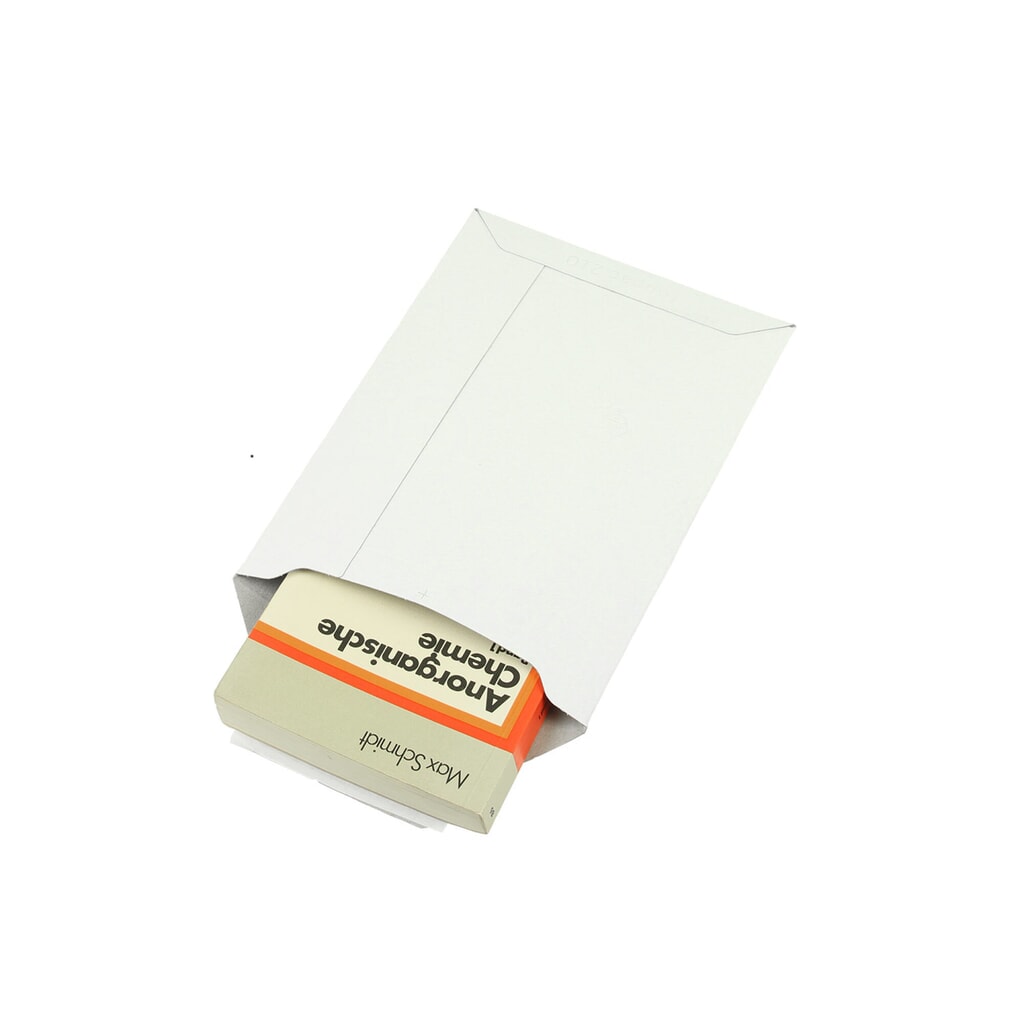 Vollpapp-Versandtasche, 175x250mm, A5, 500g/qm, weiss, mit SK-Verschluss, 1 VE = 100 Stk Produktabbildung Nr. 3: Vollpapp-Versandtasche, 175x250mm, A5, 500g/qm, weiss, mit SK-Verschluss, 1 VE = 100 Stk
