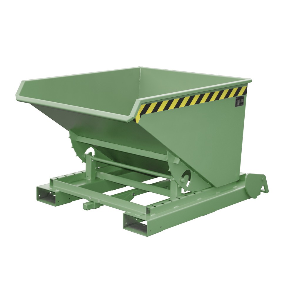 Número de imagen del producto 3: Bauer® Contenedor de volcado de viruta con desenrollado automático, pintado, volumen 1,2 m³, RAL 7005 gris ratón