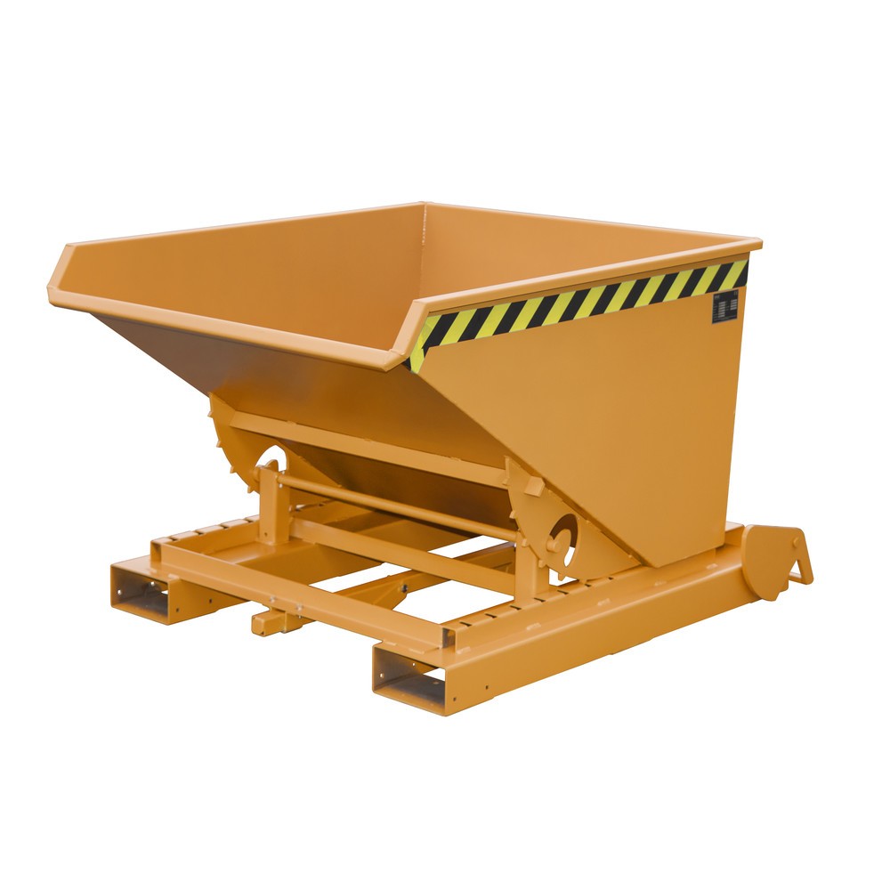 Número de imagen del producto 5: Bauer® Contenedor de volcado de viruta con desenrollado automático, pintado, volumen 1,2 m³, RAL 7005 gris ratón