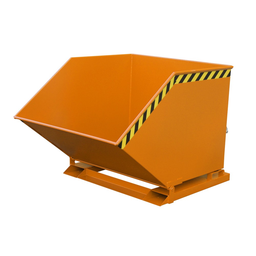 Imagen del producto: Bauer® Volquete de virutas, cubeta en forma de caja, pintado, volumen 1 m³, RAL 2000 amarillo naranja