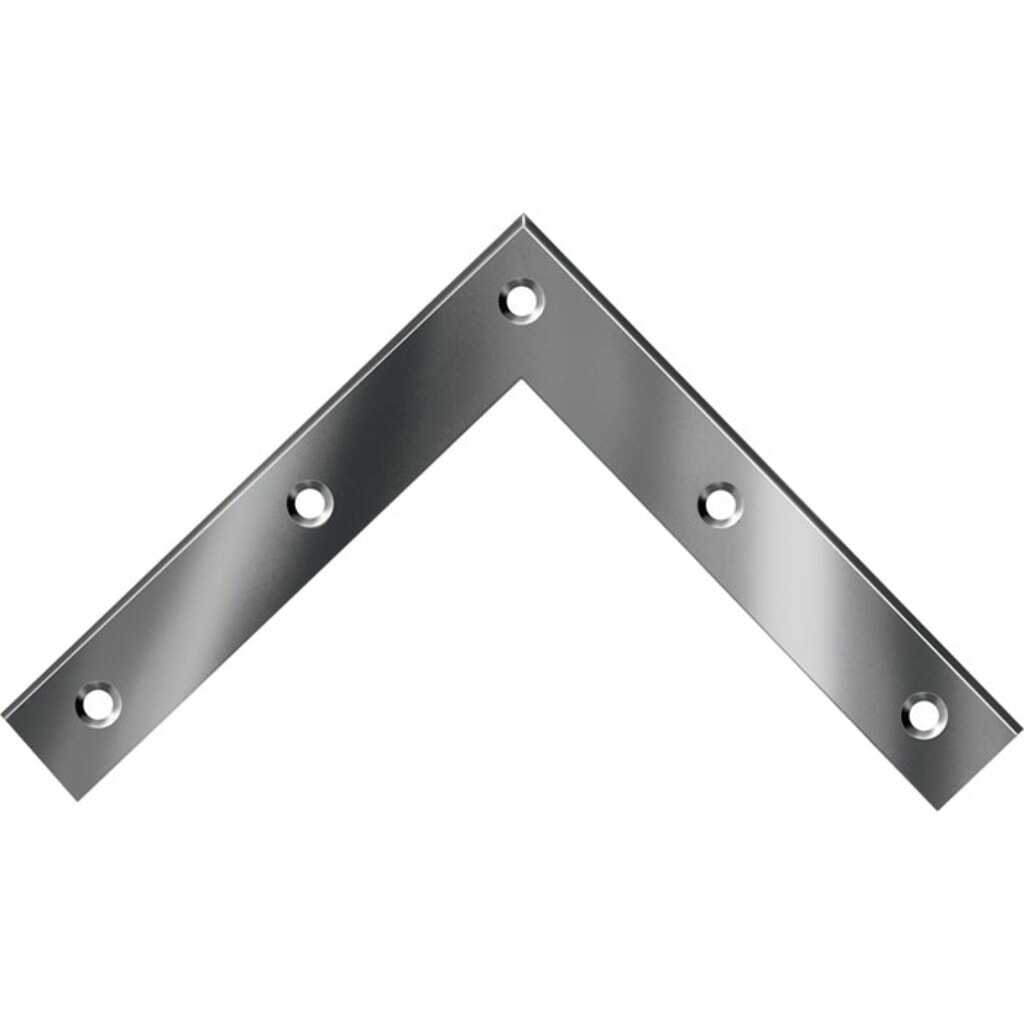 VORMANN Eckwinkel Länge 100 x 100 mm, Stahl roh blau verzinkt, Breite 15 mm Stärke 1,5 mm Produktabbildung: VORMANN Eckwinkel Länge 100 x 100 mm, Stahl roh blau verzinkt, Breite 15 mm Stärke 1,5 mm