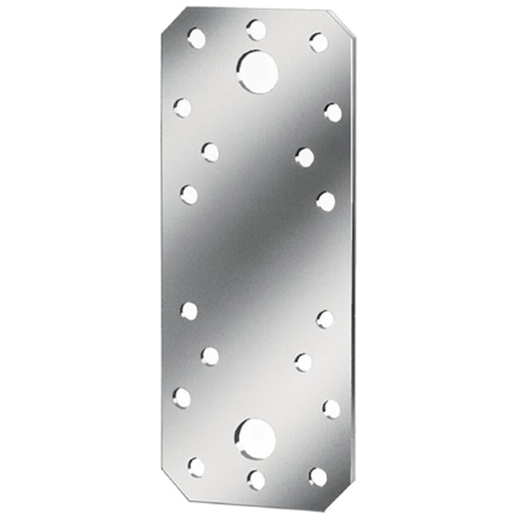 Produktabbildung: VORMANN Flachverbinder, Stahl sendzimirverzinkt, Länge 96 mm Breite 35 mm Stärke 2,5 mm
