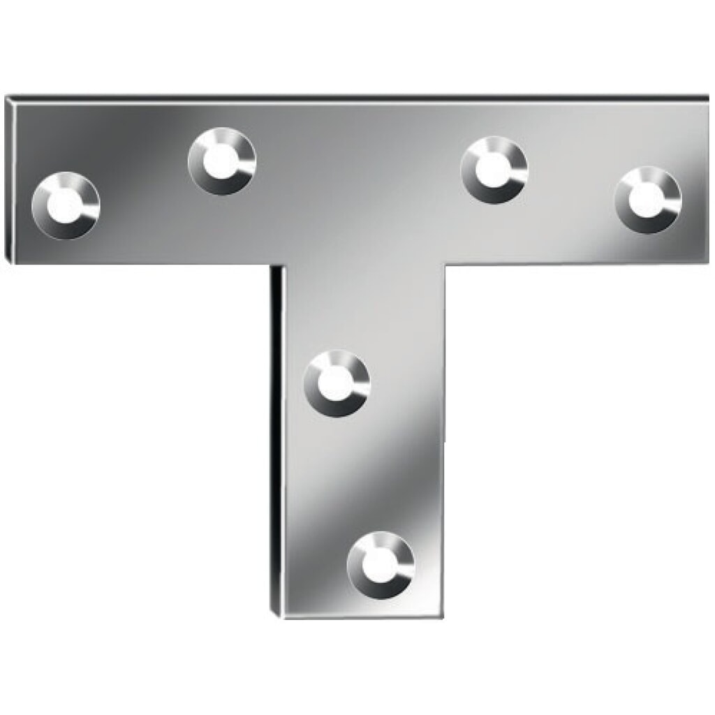 VORMANN Flachwinkel Länge 70 mm, Stahl blau verzinkt, Breite 16 mm Stärke 1,5 mm Produktabbildung: VORMANN Flachwinkel Länge 70 mm, Stahl blau verzinkt, Breite 16 mm Stärke 1,5 mm