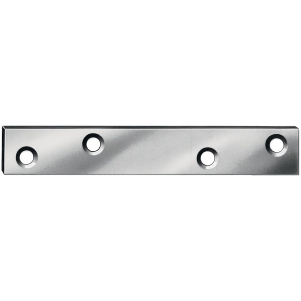 Verbindungsblech L.80mm B.15mm S.2mm STA blau verz.VORMANN Produktabbildung: Verbindungsblech L.80mm B.15mm S.2mm STA blau verz.VORMANN