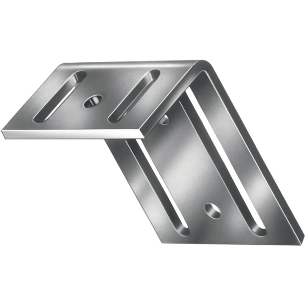 VORMANN Verstellwinkel stark, Stärke 3,5 mm Stahl roh, Länge 75 x 35 mm Breite 65 mm, blau verzinkt Produktabbildung: VORMANN Verstellwinkel stark, Stärke 3,5 mm Stahl roh, Länge 75 x 35 mm Breite 65 mm, blau verzinkt