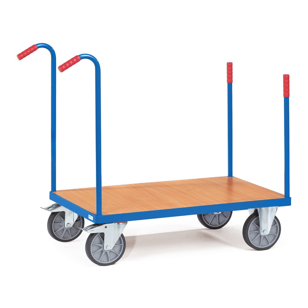 Obrázek produktu: Plošinový vozík fetra® s klanicemi, ložná plocha 500 x 850 mm, nosnost 500 kg