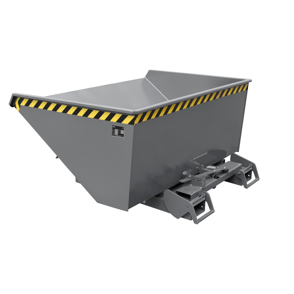 Číslo obrázka výrobku 4: Bauer® Sklápacia nádoba s automatickým valcovacím mechanizmom, nosnosť 1.000 kg, lakovaná, objem 0,6 m³, RAL 3000 ohnivá červená