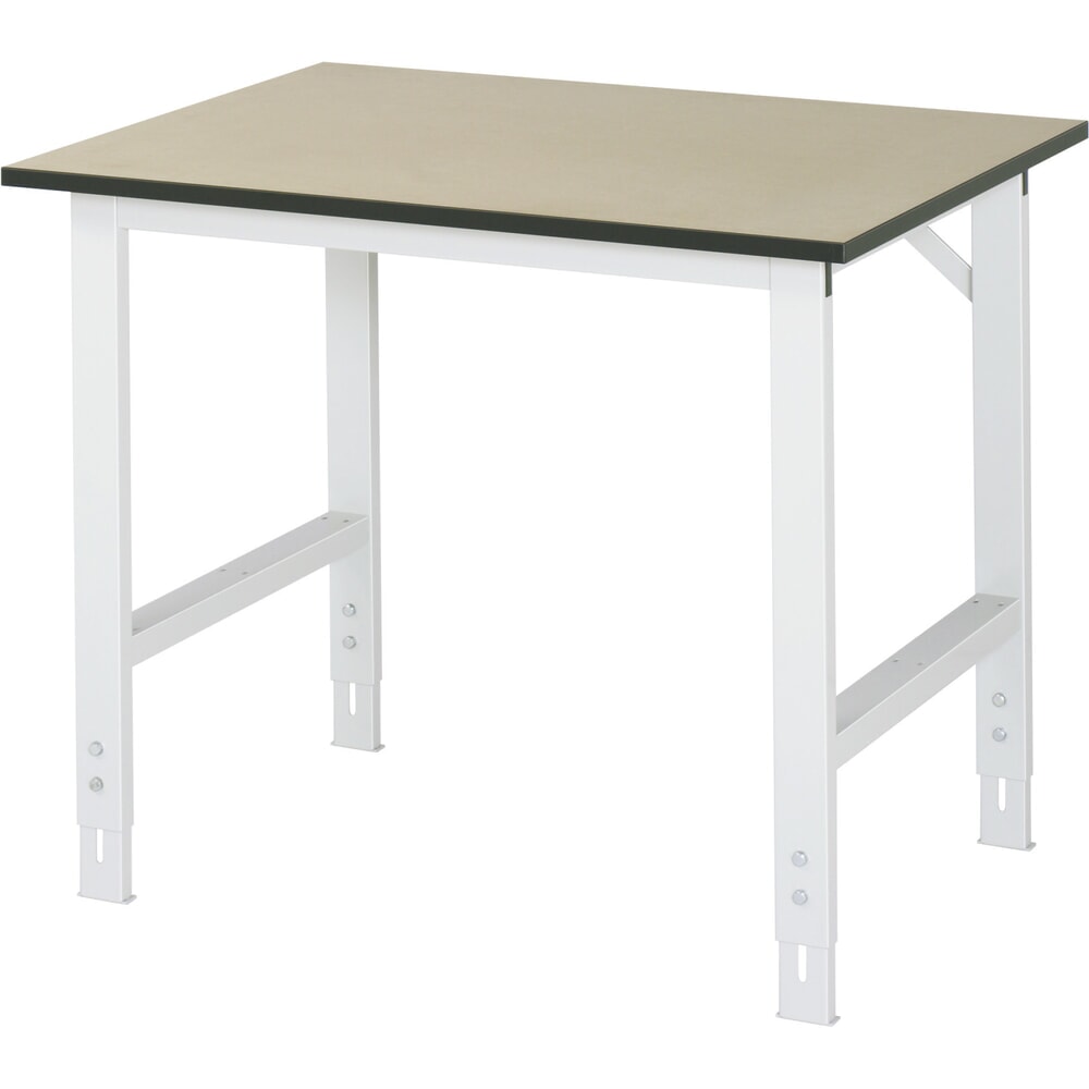 Obrázok výrobku: Výškovo nastaviteľný pracovný stôl RAU série TOM, v × š × h 760 – 1 080 × 1 000 × 800 mm, pracovná doska MDF