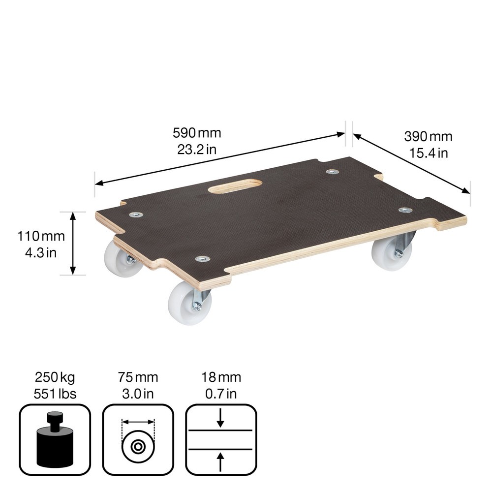 N° de l'image du produit 3 : WAGNER Aide au transport MAXIGRIP CONNECT - 59 x 39 x 11 cm, capacité de charge 250 kg