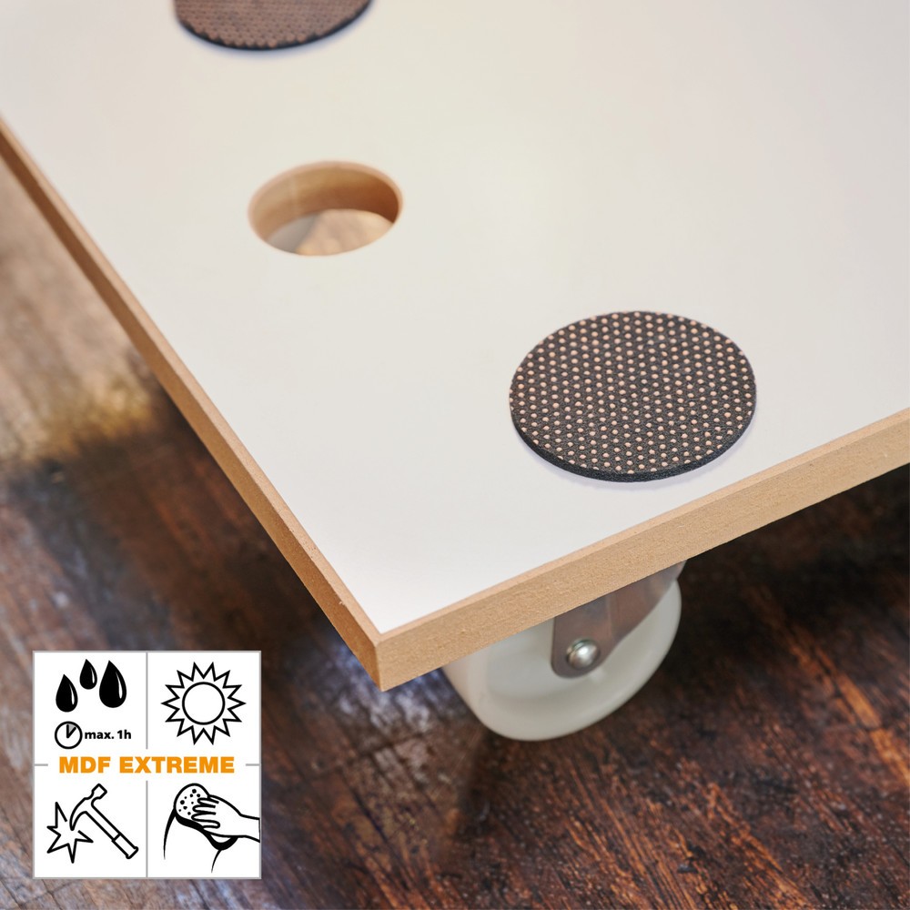 N° de l'image du produit 4 : WAGNER Aide au transport MDF EXTREME Mélamine - 57,5 x 30 x 10 cm, capacité de charge 200 kg
