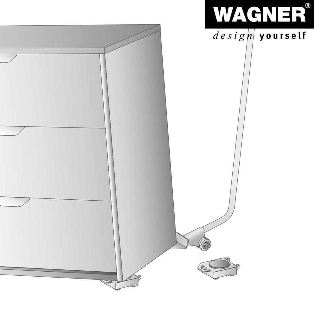 N° de l'image du produit 8 : WAGNER Lève-meuble / aide au déménagement 102 x 23 cm, ménageant le dos, capacité de charge 150 kg