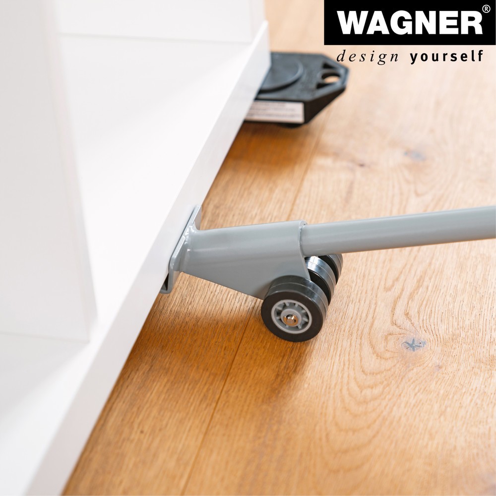N° de l'image du produit 7 : WAGNER Lève-meuble / élévateur / aide au déménagement - 38 x 6,5 cm, acier, capacité de charge 150 kg
