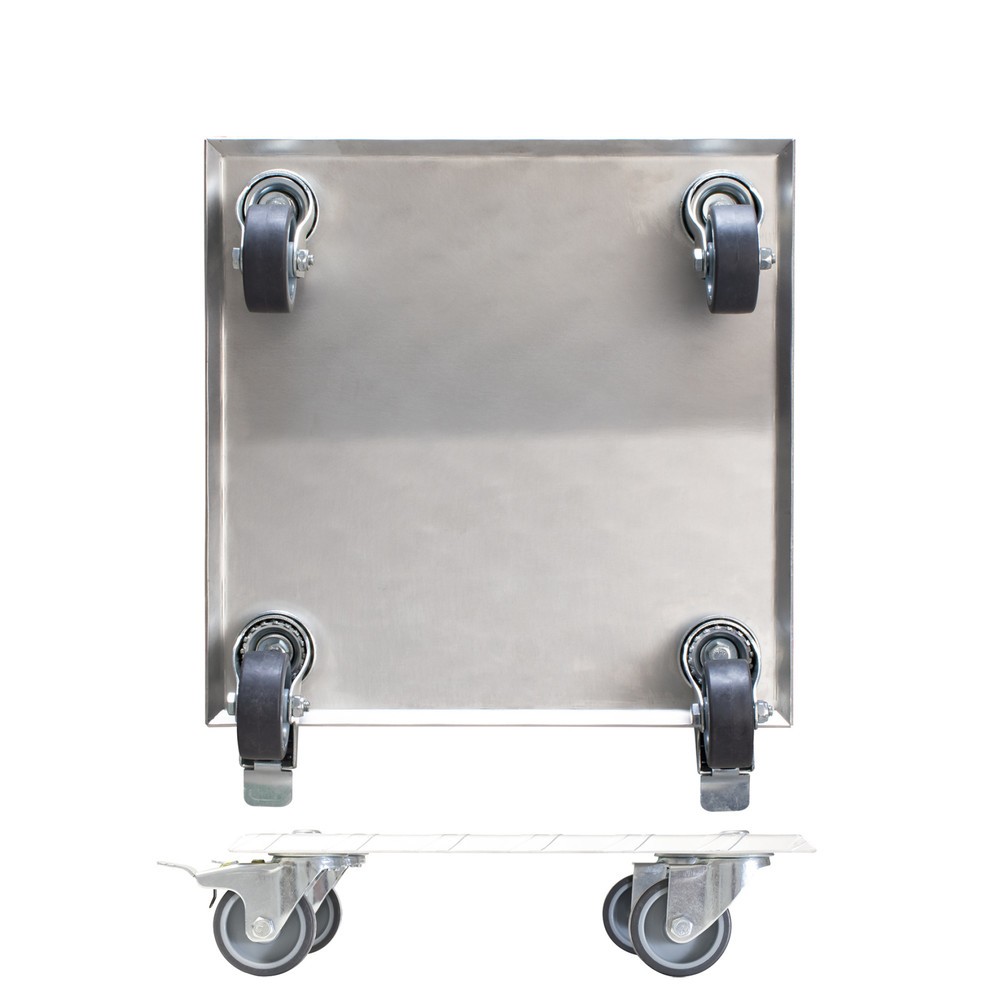 N° de l'image du produit 6 : WAGNER Rouleur pour plantes ALASKA - 28 x 28 x 7,5 cm, alu, capacité de charge 150 kg