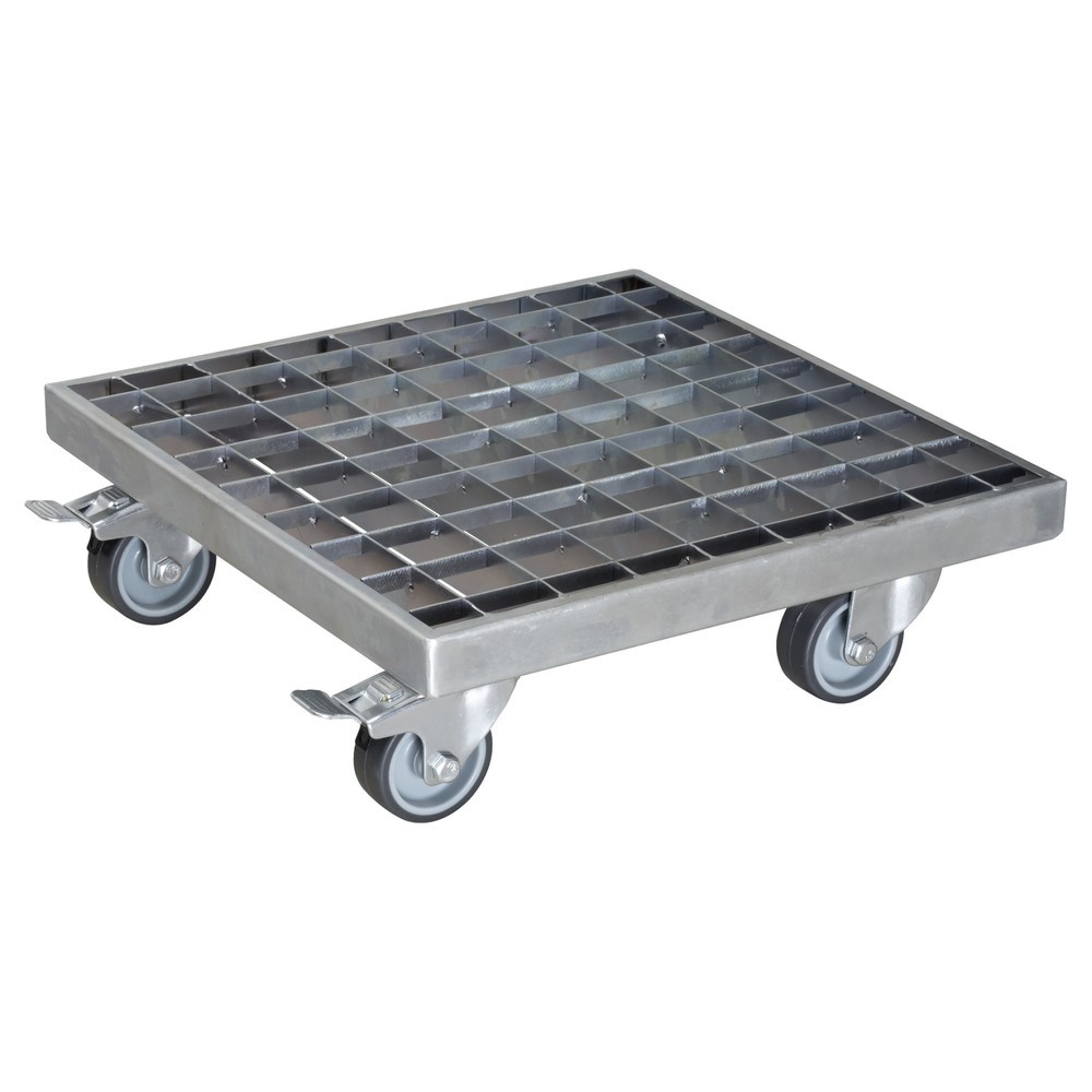 N° de l'image du produit 1 : WAGNER Rouleur pour plantes INDUSTRIAL STYLE - 29 x 29 x 9,5 cm, capacité de charge 200 kg