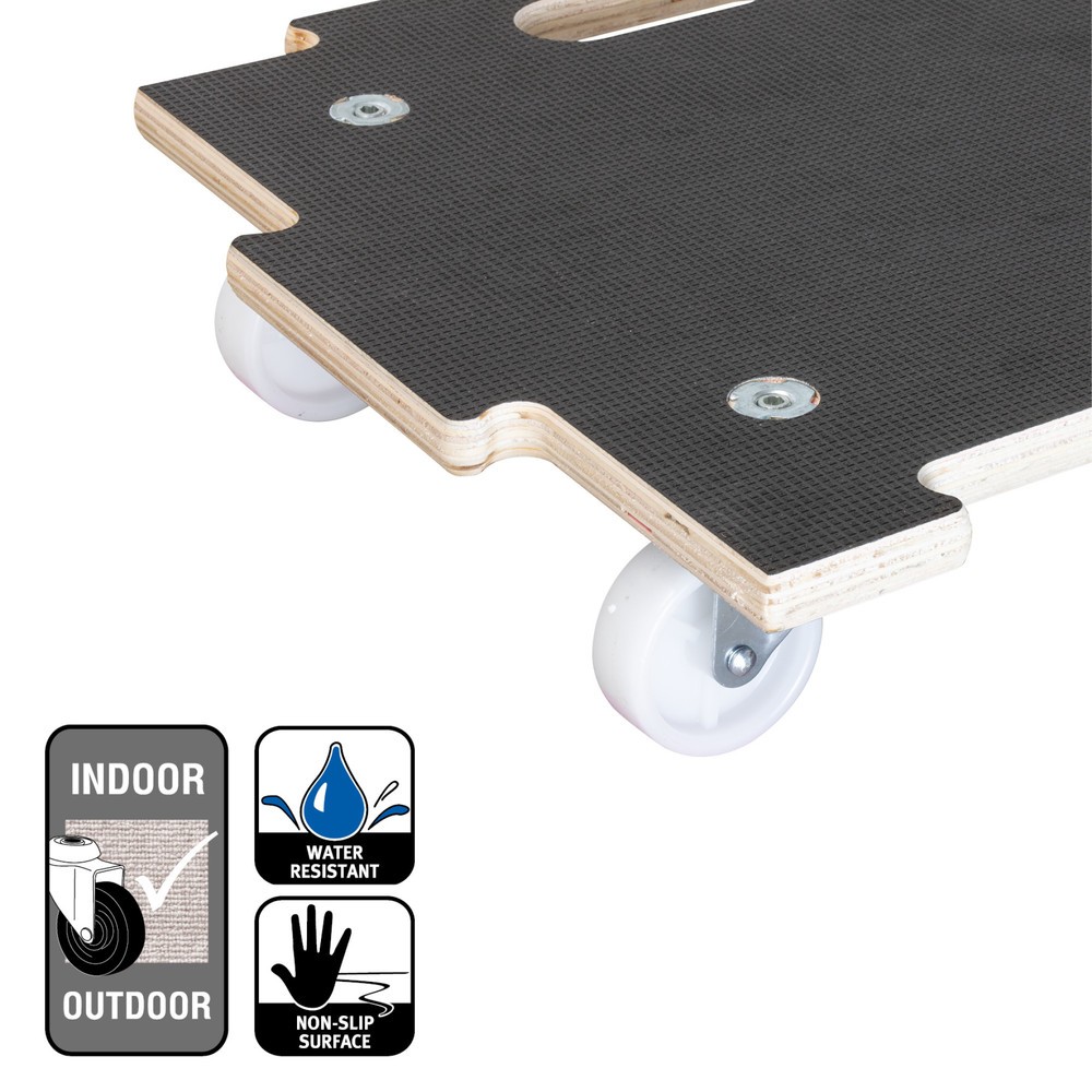 N° de l'image du produit 4 : WAGNER Rouleur pour plantes MAXIGRIP 39 x 39 x 10 cm bois, capacité de charge 200 kg