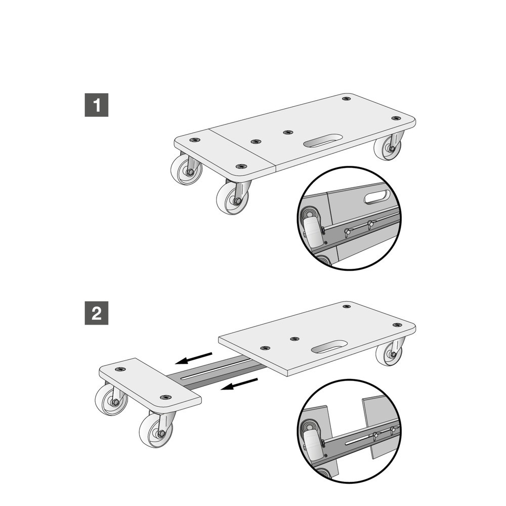 Produktabbildung Nr. 7: WAGNER Transporthilfe BIRKE EXTENDER - 59-86 x 29 x 11 cm, TK 200 Kg