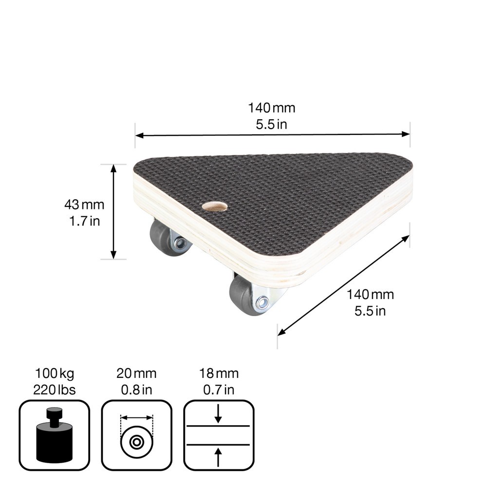 Produktabbildung Nr. 3: WAGNER Transporthilfe MAXIGRIP - 14 x 14 x 14 x 4,5 cm, TK 100 Kg