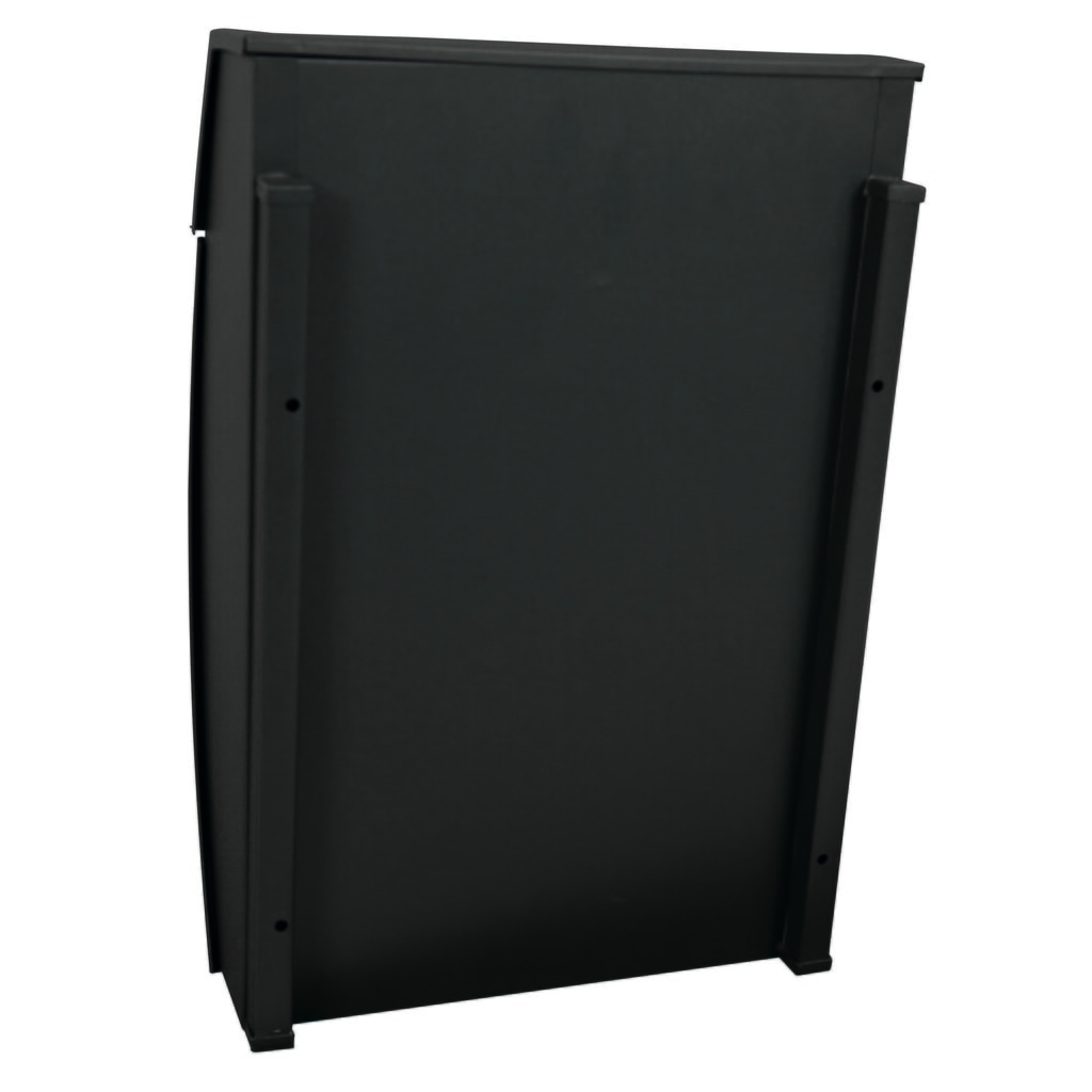 Produktabbildung Nr. 3: Wand-Briefkasten Geronan, aus verzinktem Stahl, mit Zylinderschloss, mattschwarz